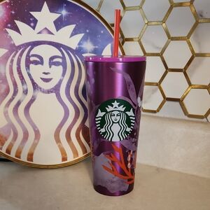 Starbucks Purple Stainless Steel Under The Sea Tumbler - New W/ Tag